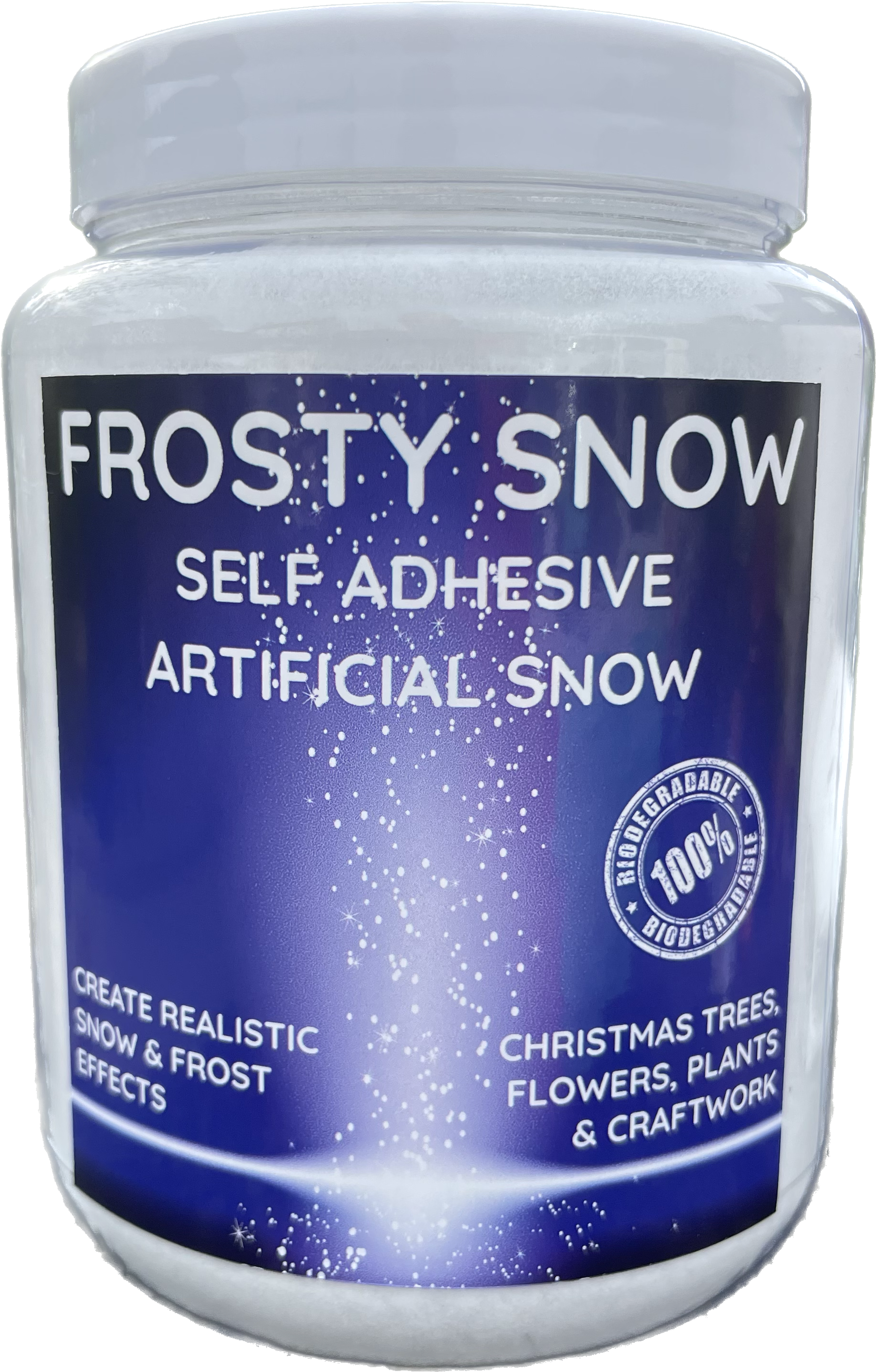 Frosty Snow - Artificial Snow Powder - Biodegradable - Self Adhesive 
