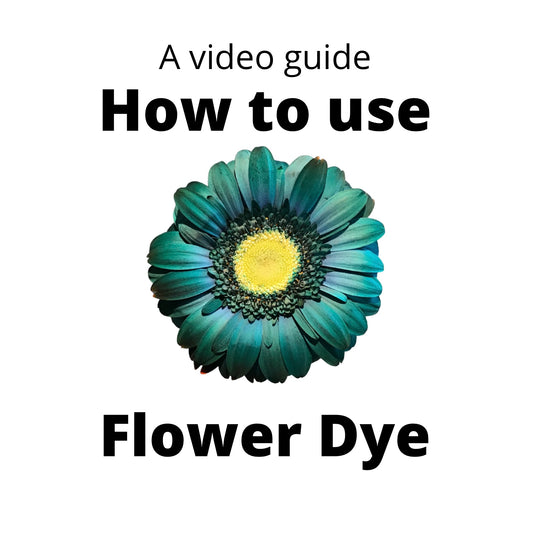 How to use flower dye