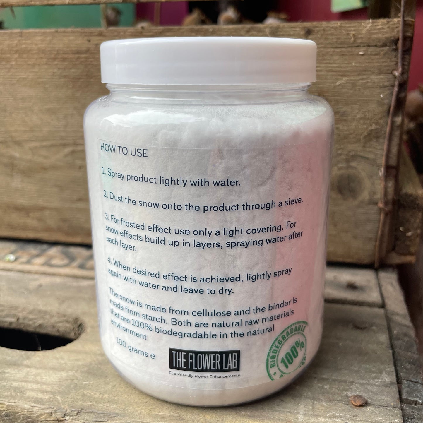 Frosty Snow - Artificial Snow Powder - Biodegradable - Self Adhesive - The Eco Friendly Alternative to Spray Can Snow